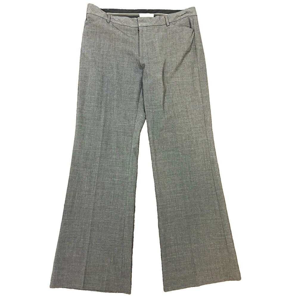 Gap Perfect Trouser Women’s 10R Gray Stretch Dress Pants Straight Leg 34x32